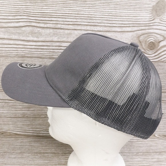 NEW! STROMTECH ONE SIZE GRAY ADJUSTABLE SNAPBACK MESH BASEBALL HAT CAP - Picture 4 of 9